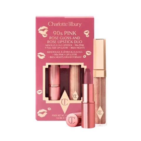 Charlotte Tilbury 90's Pink Gloss and Lipstick Duo